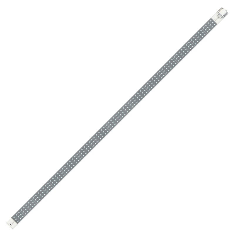 Lange Pflanzenlampe vor weißem Hintergrund