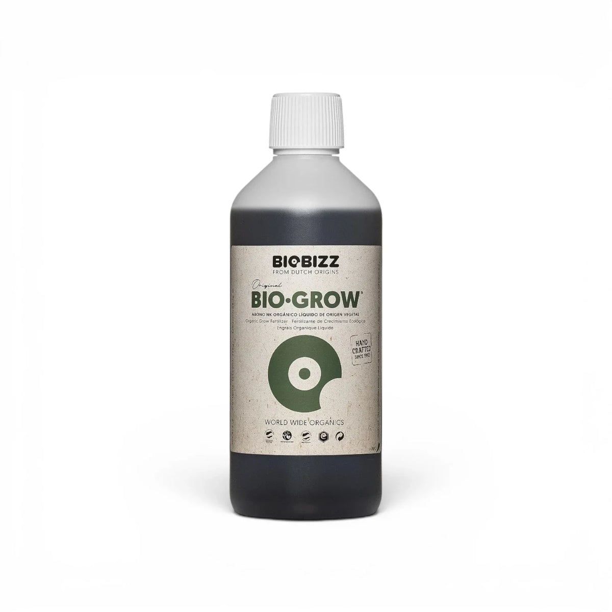 Biobizz Bio Grow 500 ml bottle on a white background