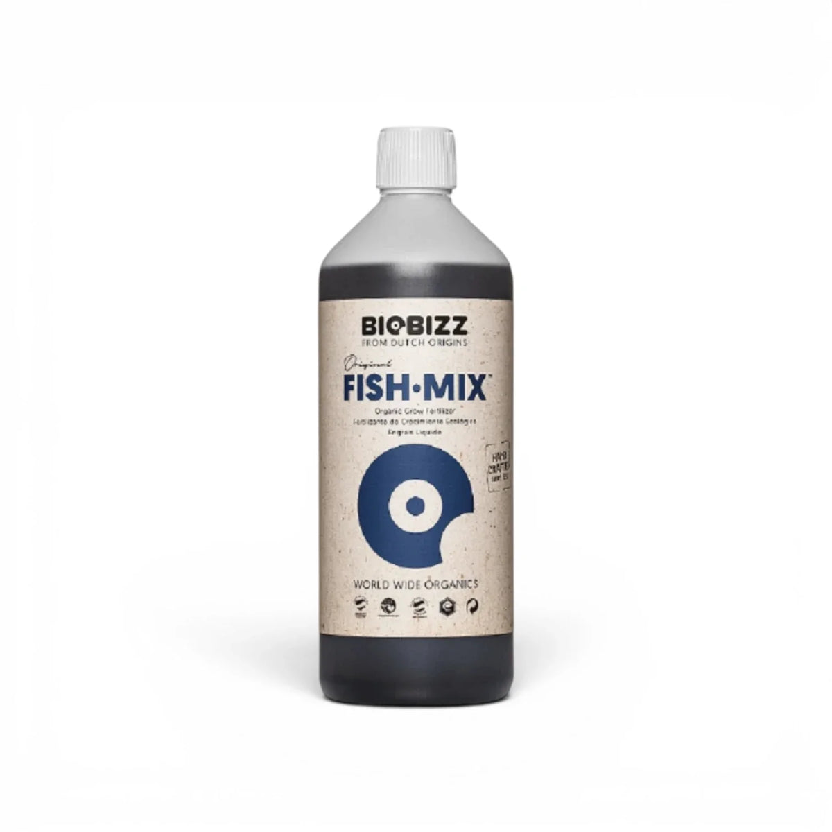 Biobizz Fish Mix 1 L bottle on a white background