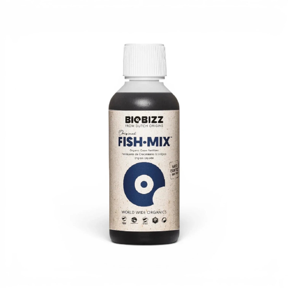 Biobizz Fish Mix 250 ml bottle on a white background