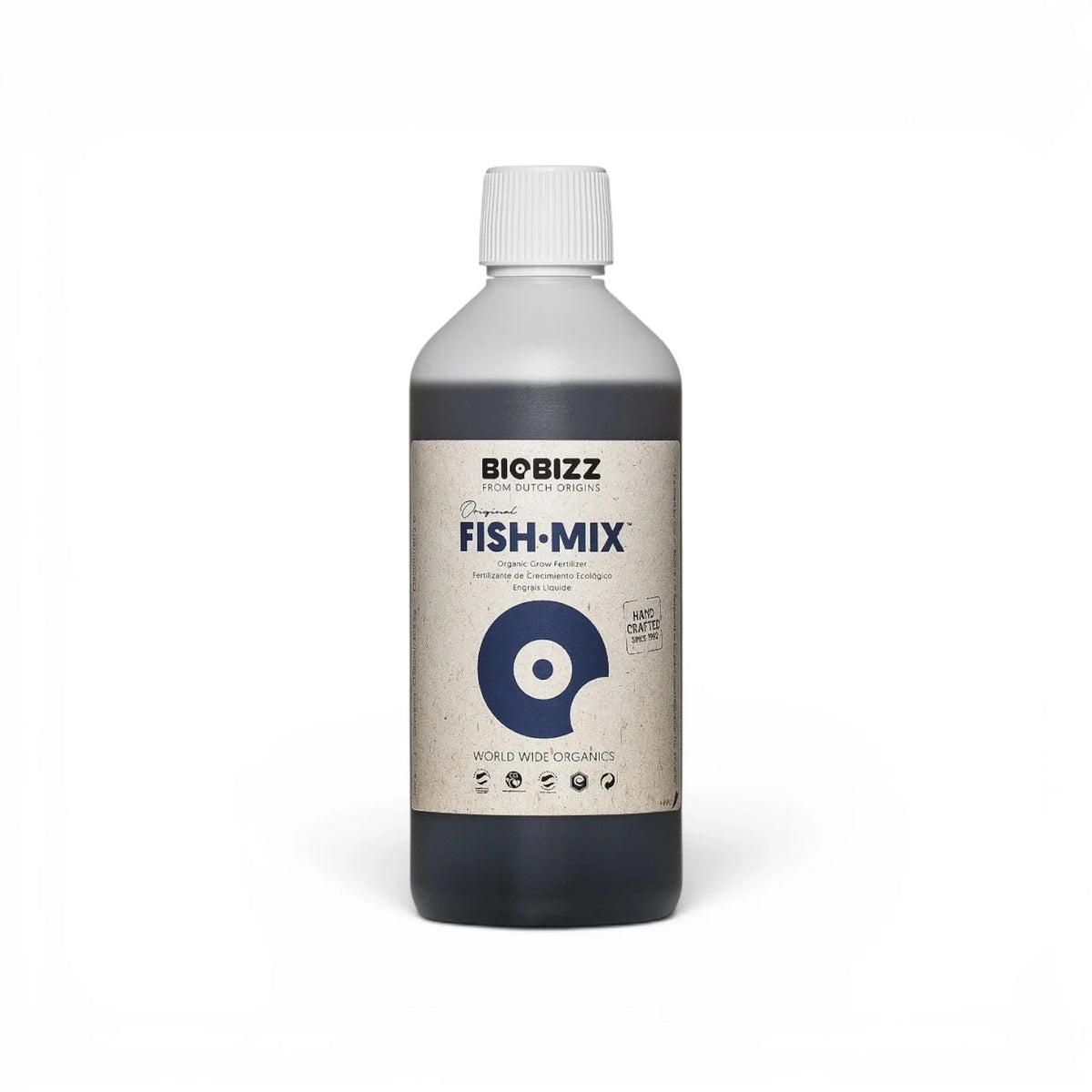 Biobizz Fish Mix 500 ml bottle on a white background