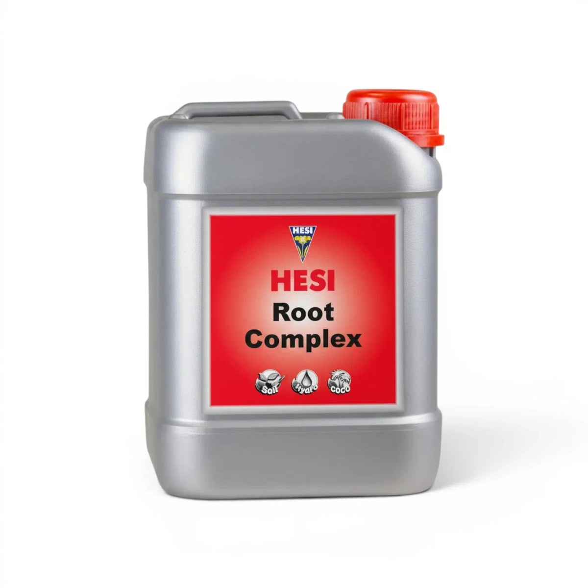 HESI Root Complex 2,5-Liter-Flasche vor weißem Hintergrund