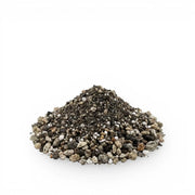 Heap of lithops potting mix on a white background