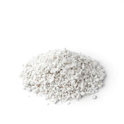 Heap of perlite on a white background