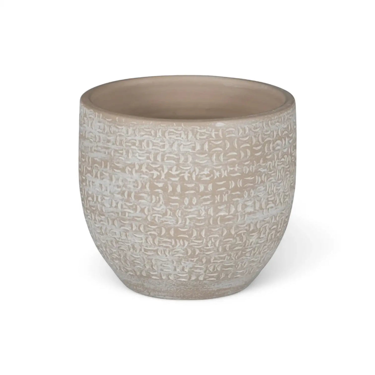 Planter 'Amarante' on white background.
