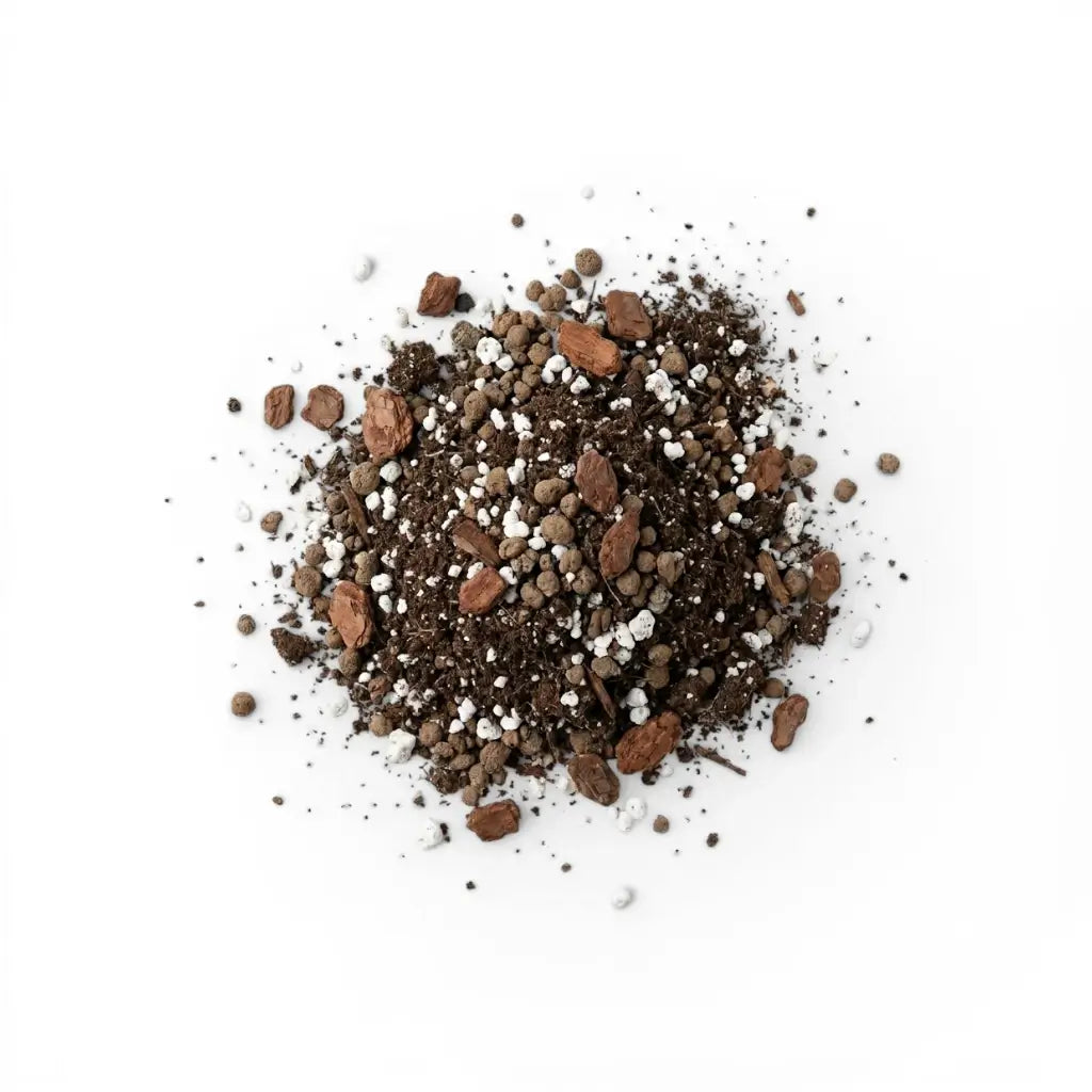 Heap of universal sol mix on white backround