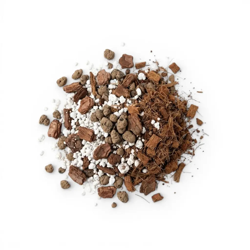 Aroid Substrate Set with coco coir, perlite, pine bark and Lava Rock Granules