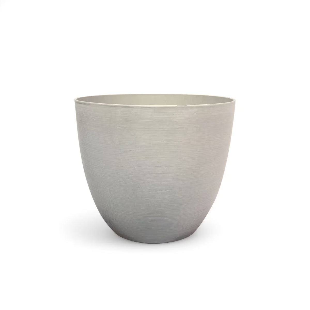 Artstone Pot 'Bola' on white background.