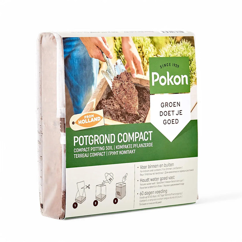 Compact Coco Coir Soil main product photo on white background.