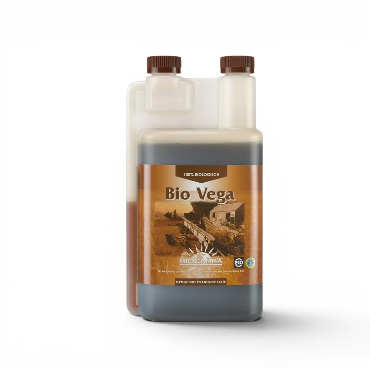 BIOCANNA Bio Vega 1-Liter-Flasche vor weißem Hintergrund