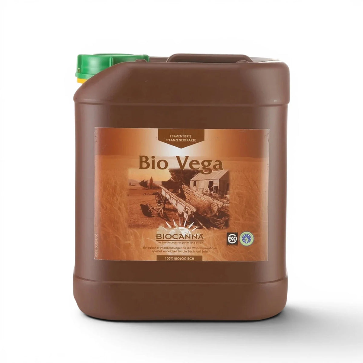 BIOCANNA Bio Vega 5-Liter-Flasche vor weißem Hintergrund