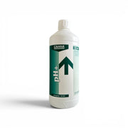 CANNA pH Plus 5% 1-Liter-Flasche vor weißem Hintergrund