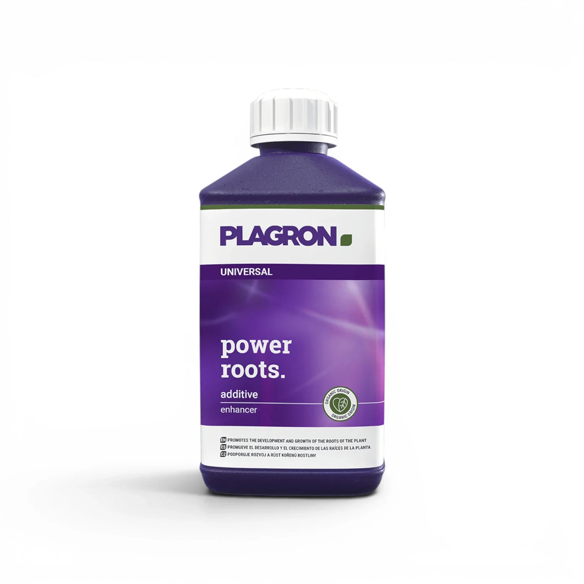 Plagron Power Roots 500 ml bottle on a white background