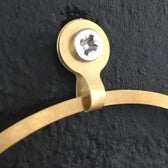 Golden Brass Chain – Plant Support for climbing plants on white background.