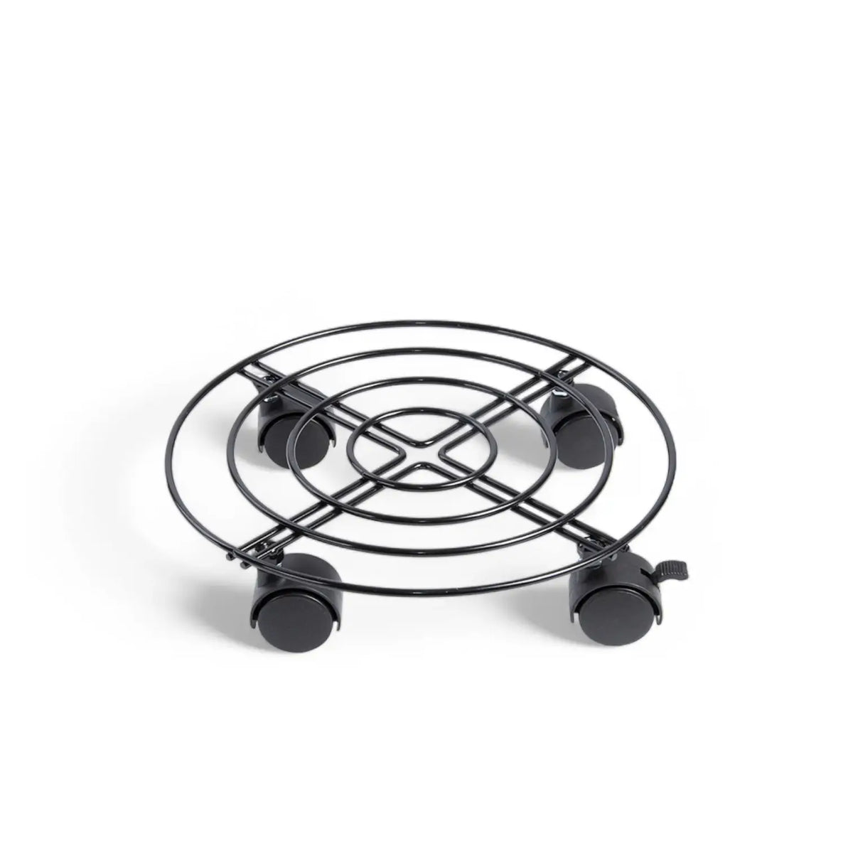 Metal Plant Trolley on white background.