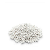 Heap of perlite on a white background