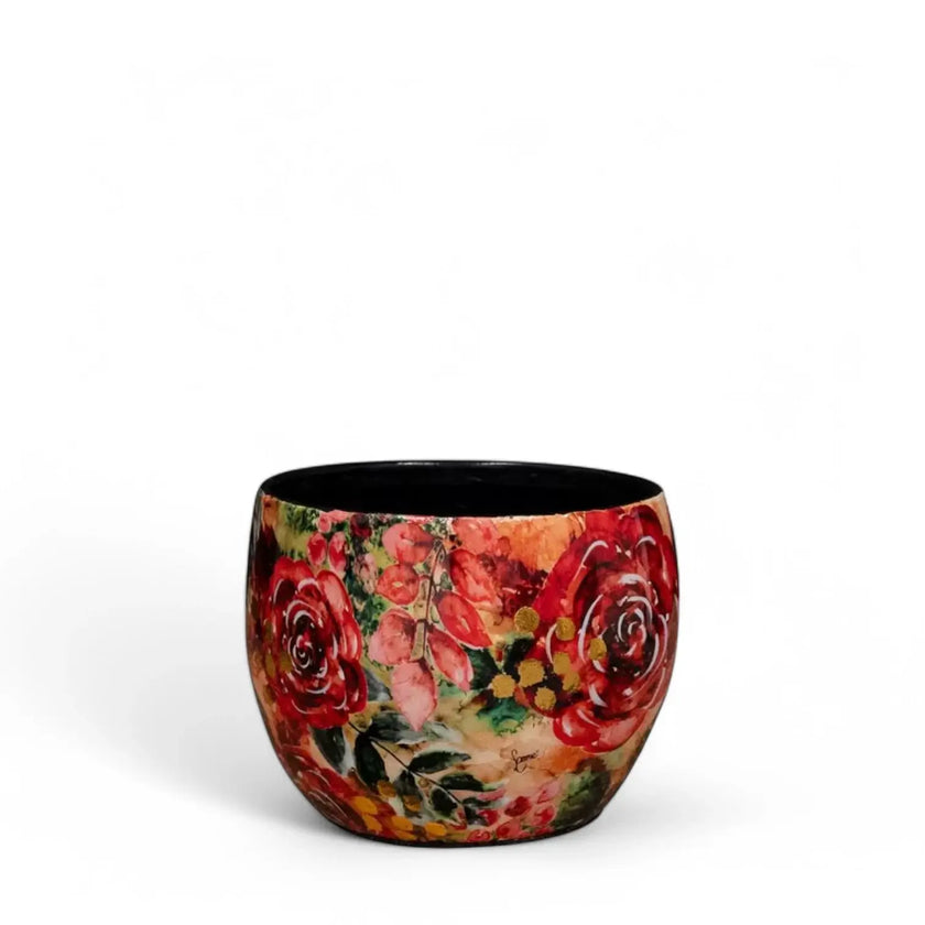 Planter 'Rose Rouge' main product photo on white background.