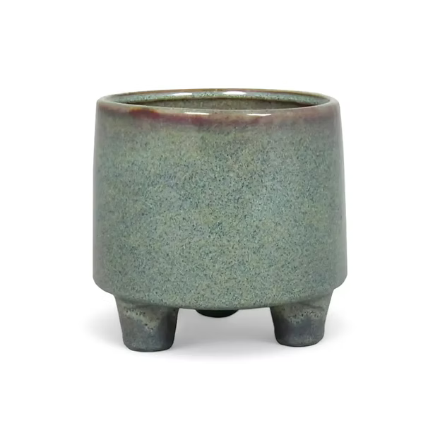 Planter with feet product photo on white background.