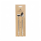 Terrarium plant tool set on white background.