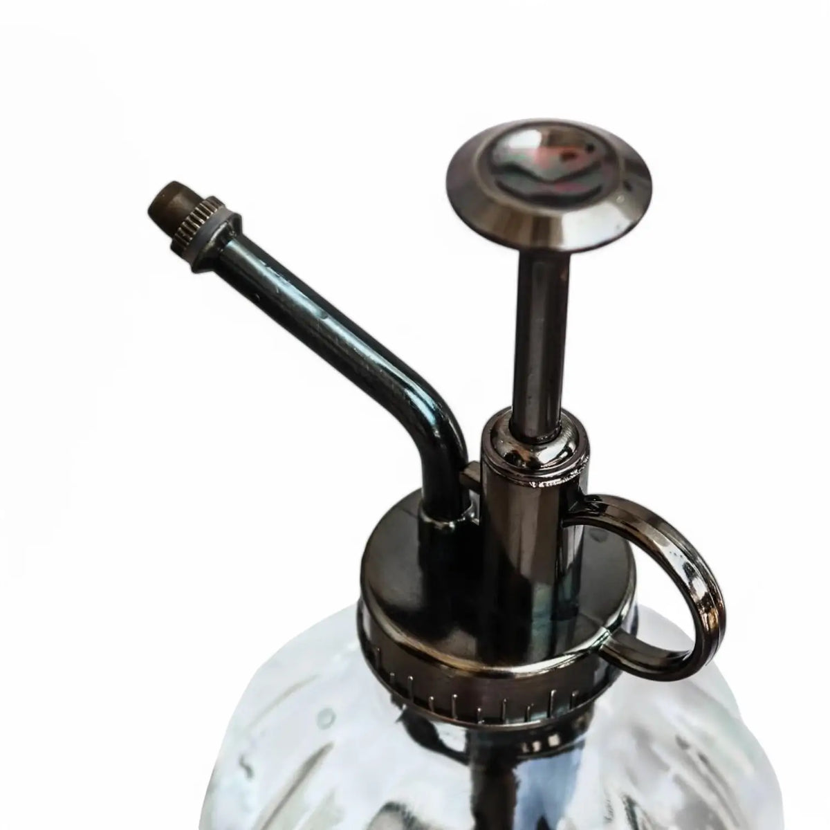 Vintage Glass Mister on white background.